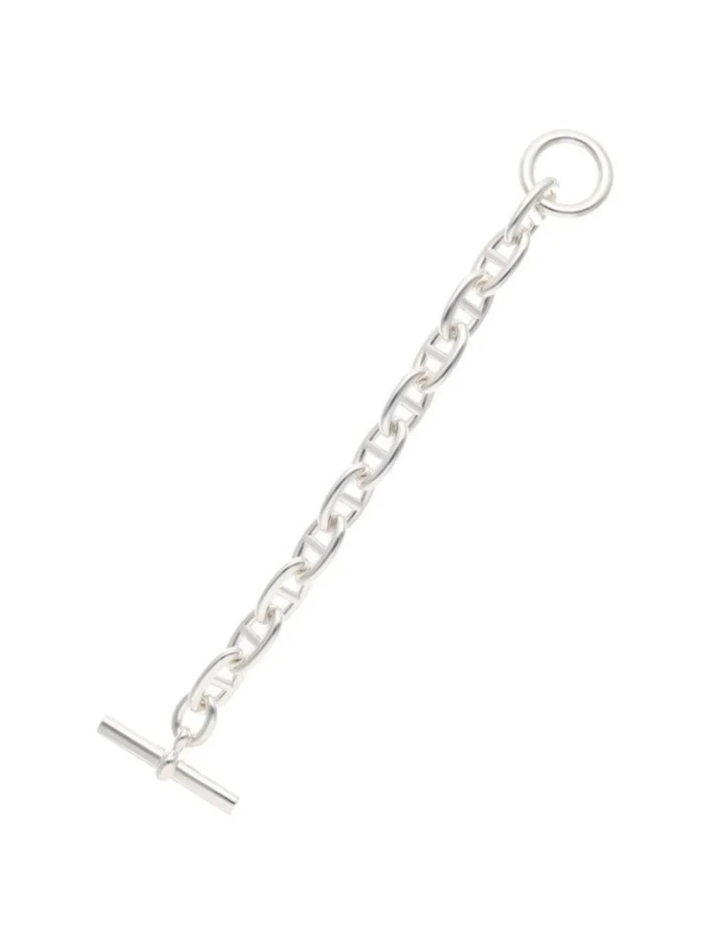 Hermes Chaine D'ancre TGM Silver Bracelet